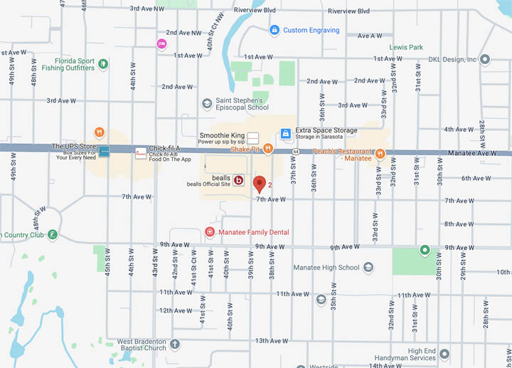 Bridgette's Integrative Therapies Bradenton map